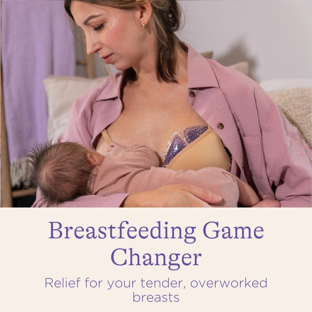 image:imageLansinoh Breast Therapy Packs Hot and Cold BreastPads with 2 Soft Covers Postpartum Essentials for Nipple Pain Relief Mastitis Engorgement Support for Breastfeeding Pumping Aid 2 Pack2 Count