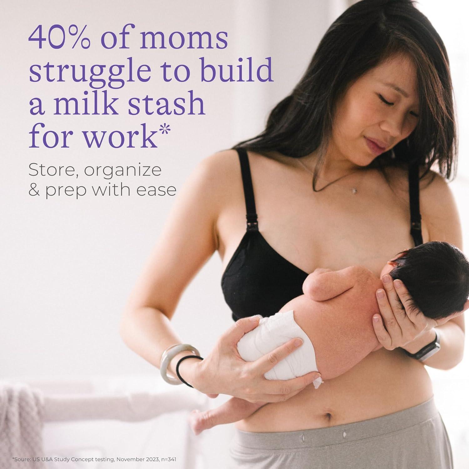 image:imageLansinoh Breastmilk Storage Container with QuickFreeze Tray Stores up to 10 Breast Milk Bags Made Without BPABPS Includes 5 Milk Bags