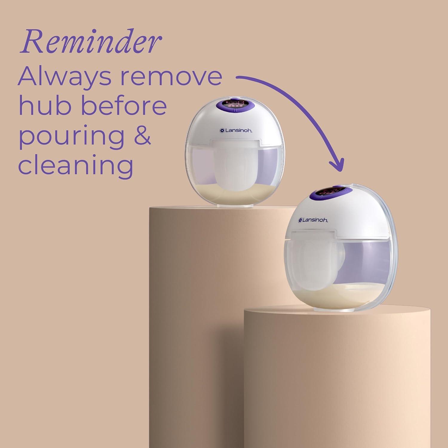 image:imageLansinoh DiscreetDuo Extra Pumping Set HandsFree Wearable Breast Pump Accessories Portable Replacement Kit with Milk Collection Cups Flanges Valves amp Bottles Pump Not IncludedDiscreetDuo Breast Pump