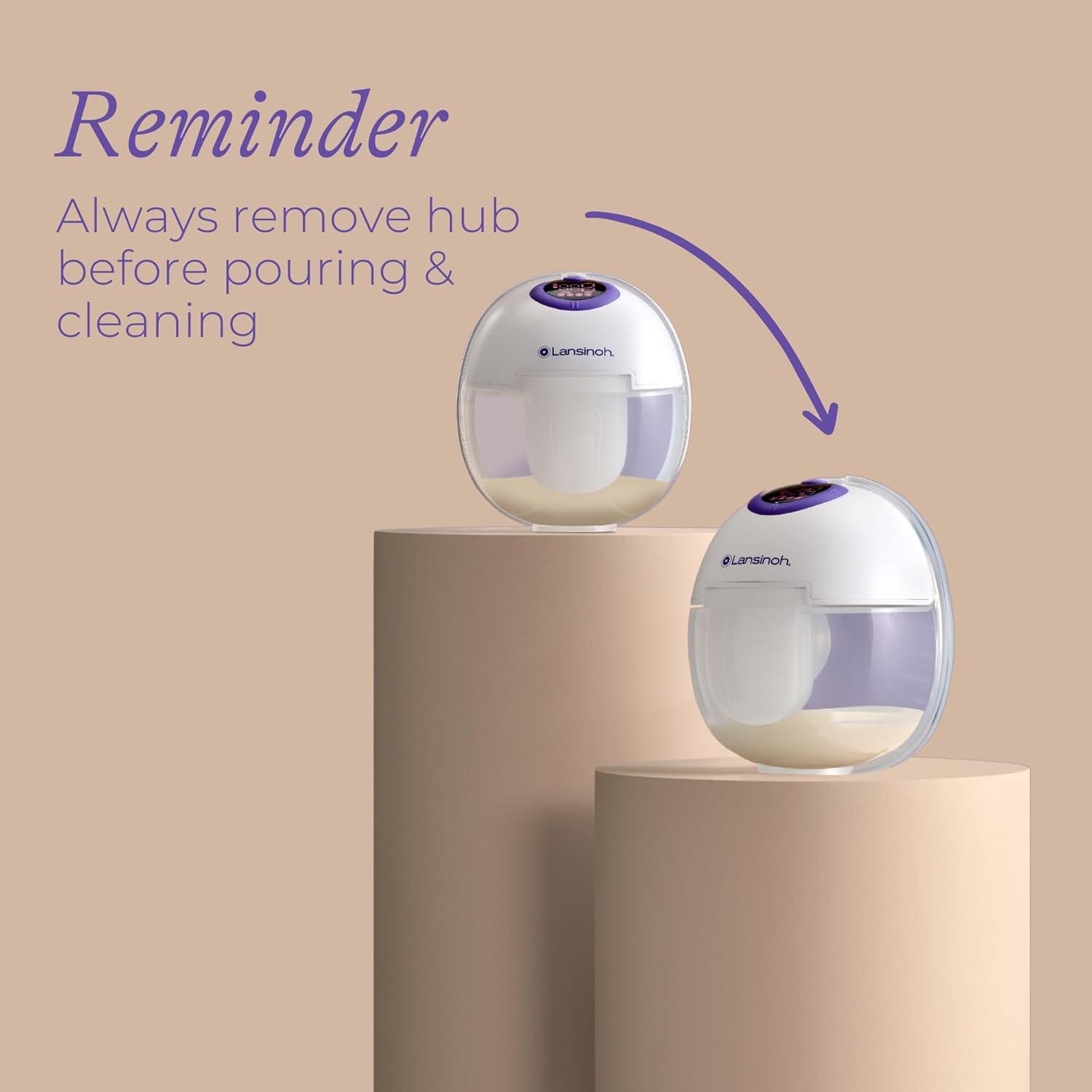 image:imageLansinoh DiscreetDuo Extra Pumping Set HandsFree Wearable Breast Pump Accessories Portable Replacement Kit with Milk Collection Cups Flanges Valves amp Bottles Pump Not IncludedDiscreetDuo Extra Pumping Set