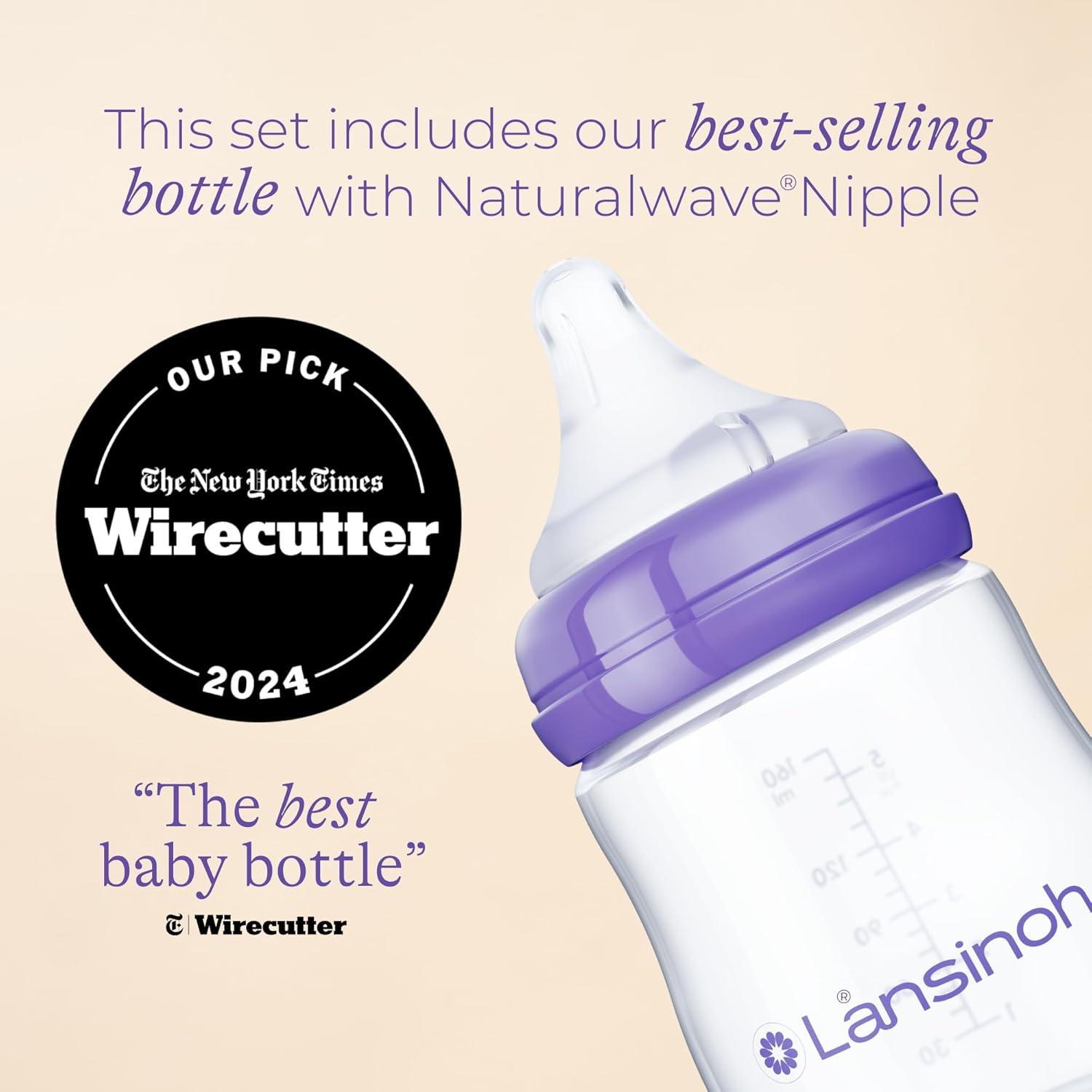 image:imageLansinoh DiscreetDuo Extra Pumping Set HandsFree Wearable Breast Pump Accessories Portable Replacement Kit with Milk Collection Cups Flanges Valves amp Bottles Pump Not IncludedDiscreetDuo Extra Pumping Set
