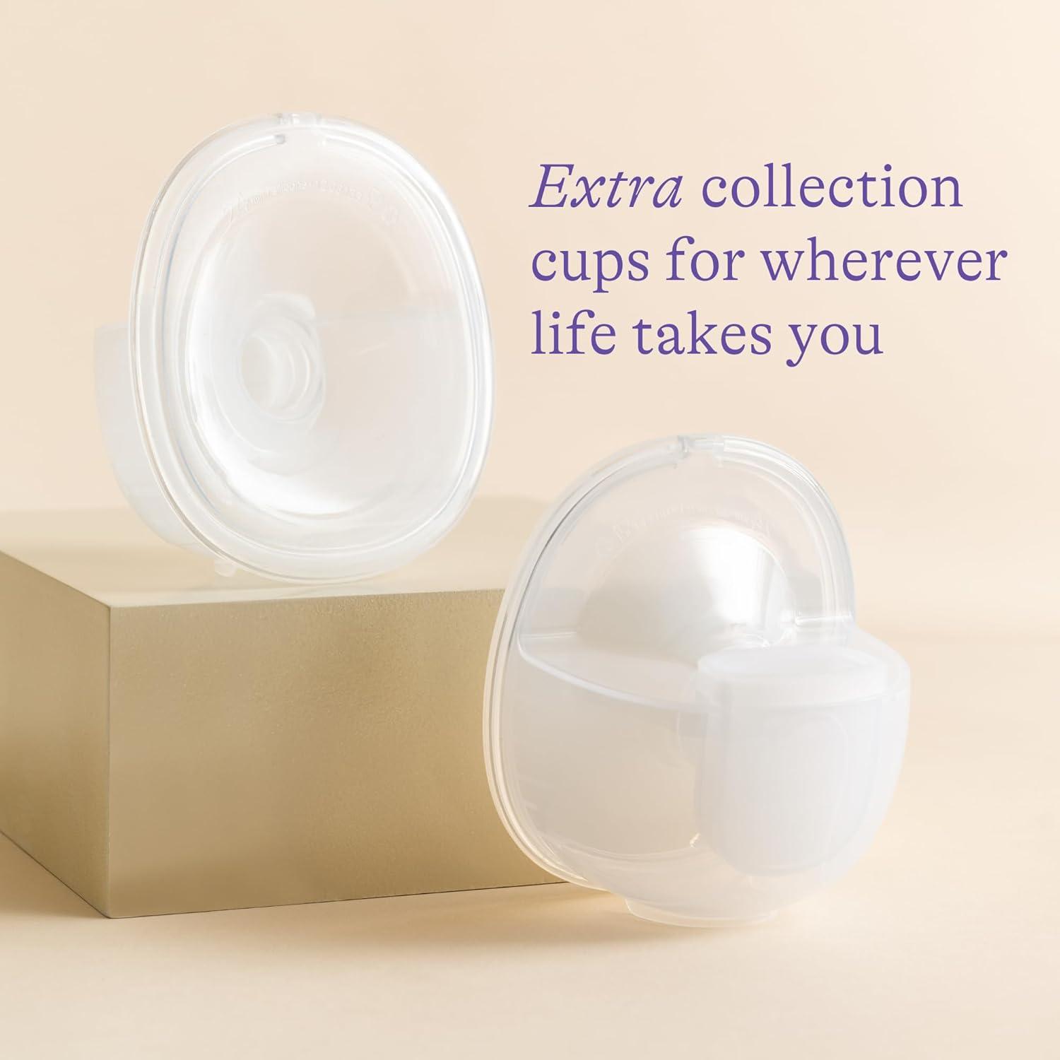 image:imageLansinoh DiscreetDuo Extra Pumping Set HandsFree Wearable Breast Pump Accessories Portable Replacement Kit with Milk Collection Cups Flanges Valves amp Bottles Pump Not IncludedDiscreetDuo Extra Pumping Set