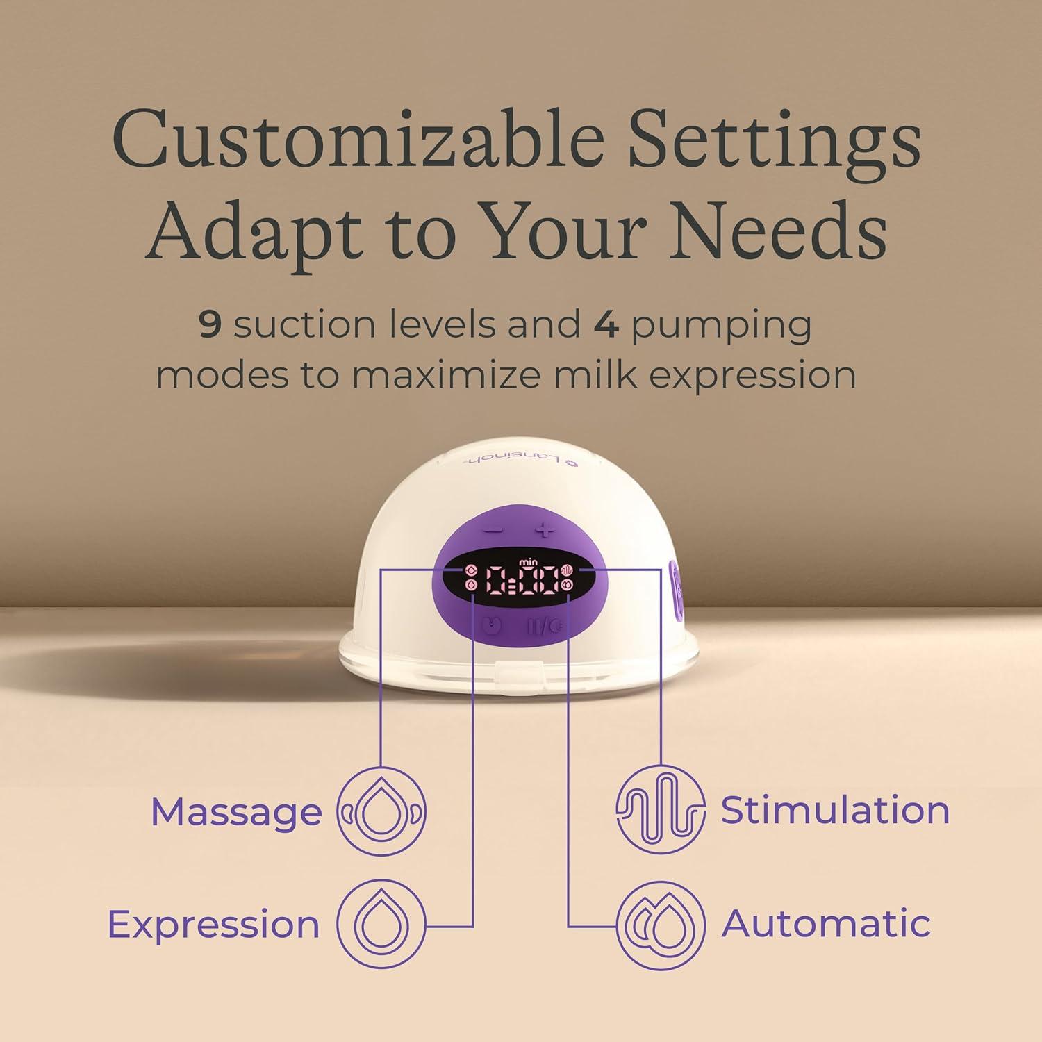 image:imageLansinoh DiscreetDuo Flow Wearable Breast Pump HandsFree Electric Pump Quiet amp Rechargeable HospitalGrade Suction with Multiple Flange Sizes Breastfeeding amp Pumping EssentialsBreast Pump