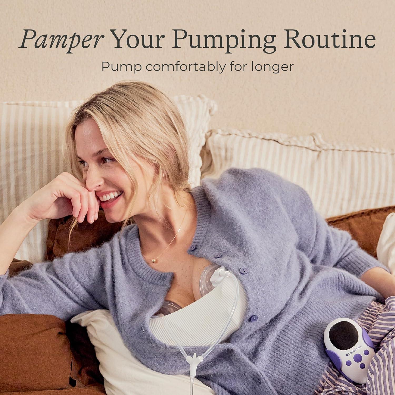 image:imageLansinoh Organic Pumping Spray LanolinFree Flange Lubricant Breast Pump Spray Hypoallergenic Vegan PlantBased Breastfeeding Essentials for Sore Nipples amp Moisturized Skin 2 Fl oz