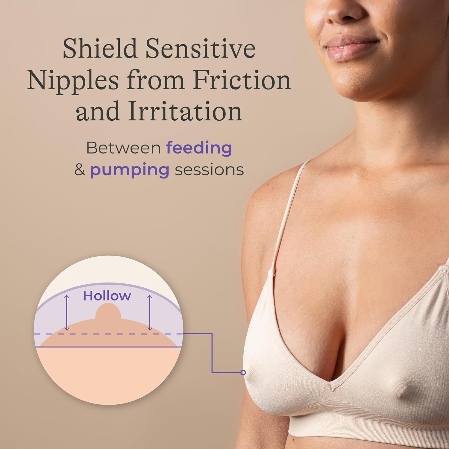 image:imageLansinoh Silver Nursing Cups 999 Pure Silver Reusable Nipple Shields for Breastfeeding Worn Between Feeds for Soothing Protection of Sore Nipples Regular Size