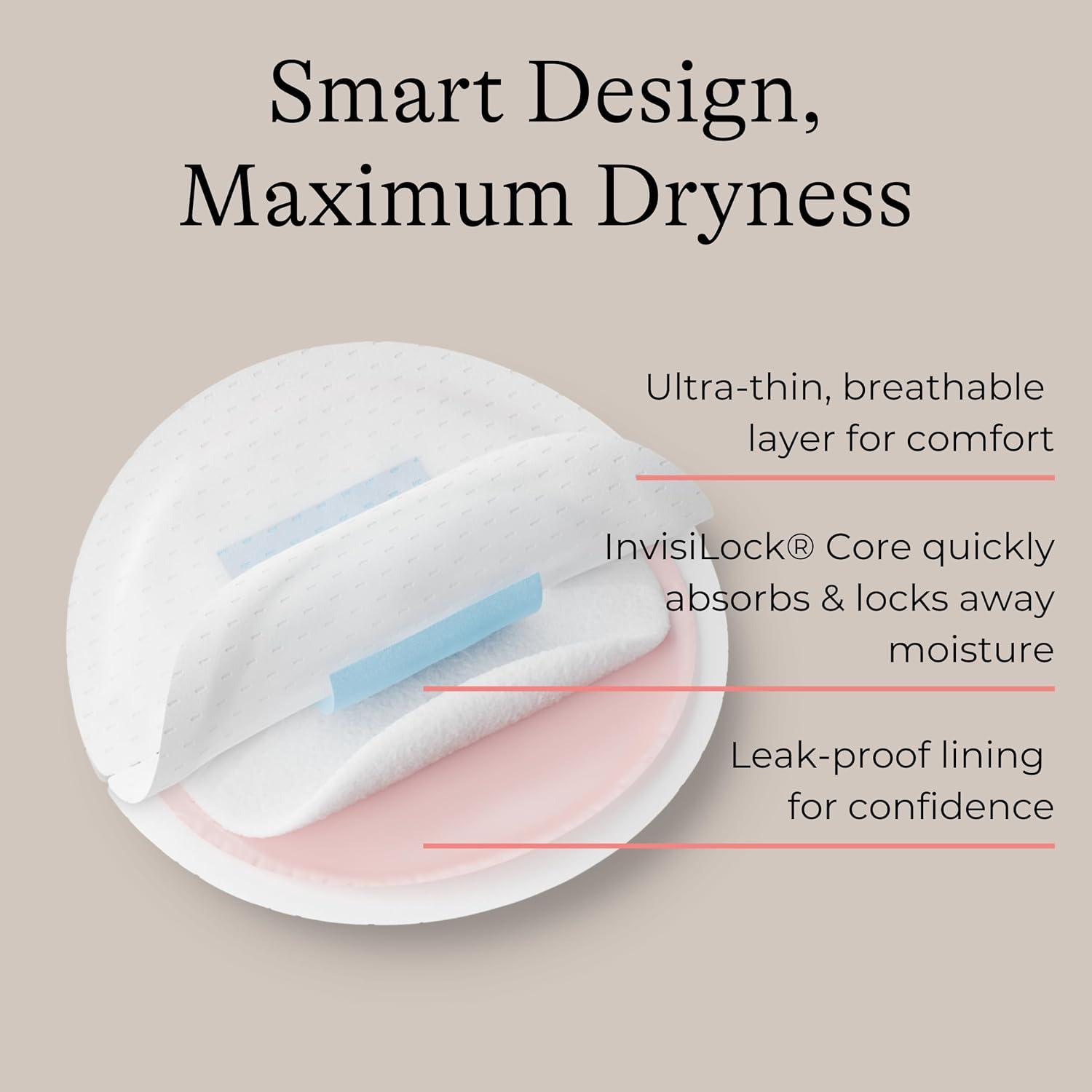 image:imageLansinoh Stay Dry Disposable Nursing Pads Soft and Super Absorbent Breast Pads Breastfeeding Essentials for Moms 200 Count100 Count