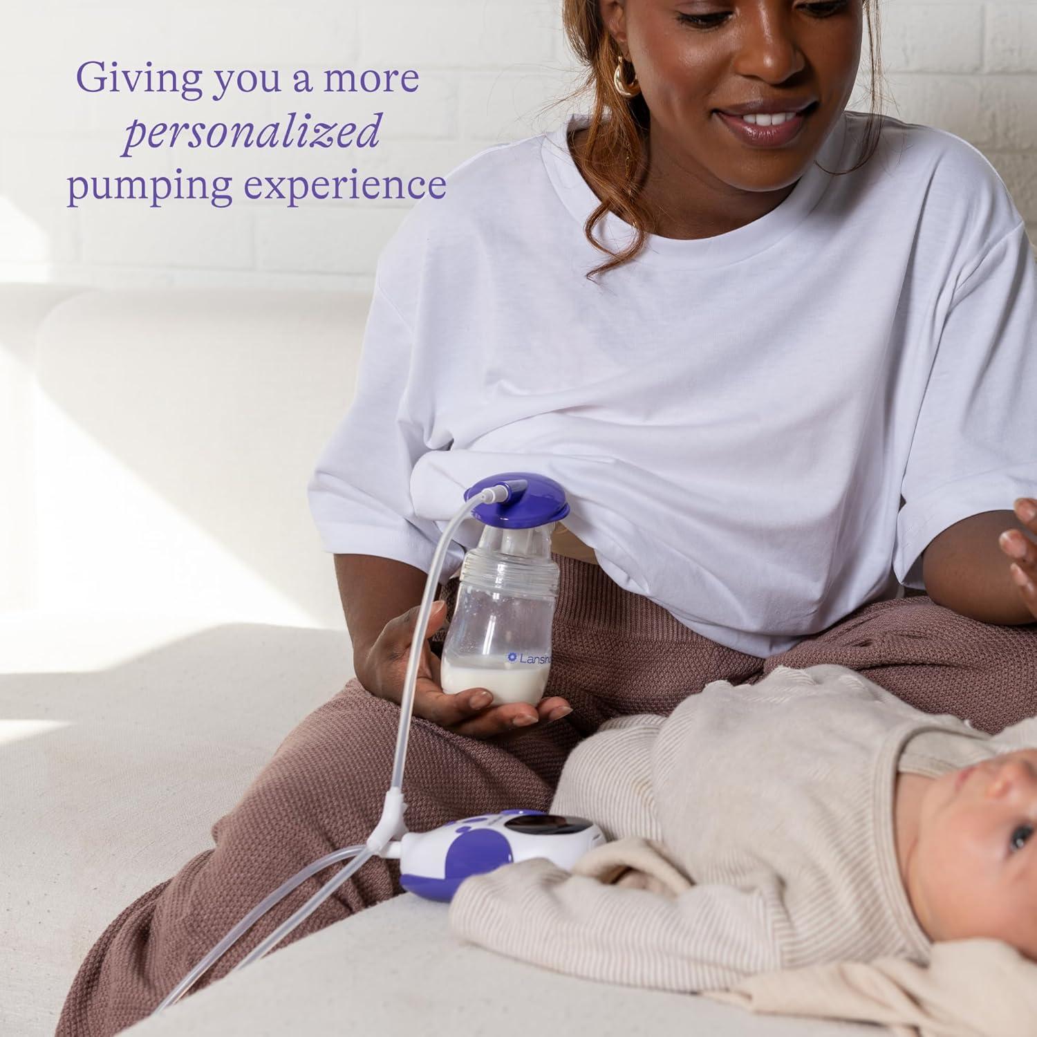 image:imageLansinoh Thrive 2in1 Breast Pump The Freedom of a Wearable Plus The Power of a HospitalStrength PumpAll in one Sleek Portable Design Model P3