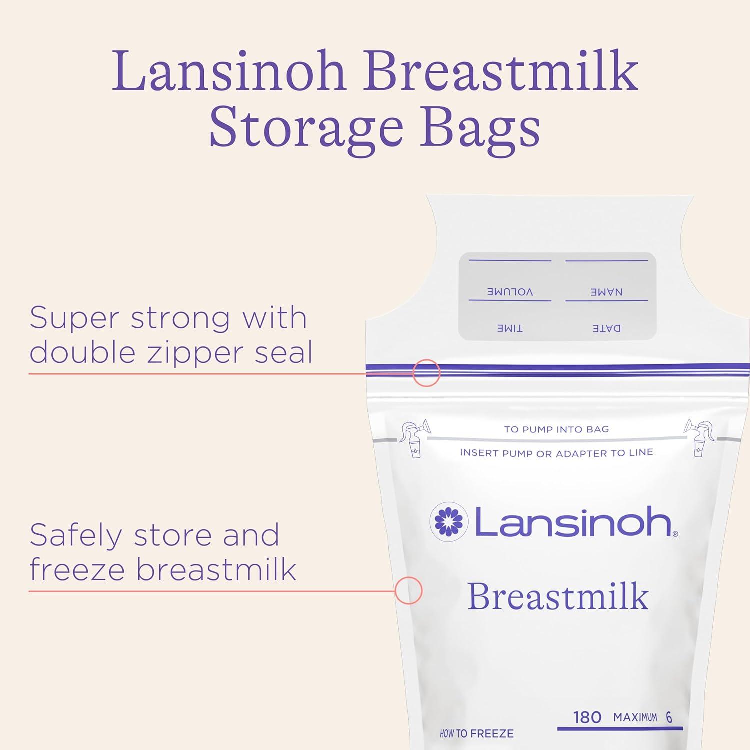 image:imageLansinoh Youve Got This Breastfeeding Essentials Kit for New Moms 77Piece Gift Set with Nursing Pads Breastmilk Storage Bags Nipple Cream Hot amp Cold Therapy Packs and Silicone Breast Pump77 Piece Set Pack of 4