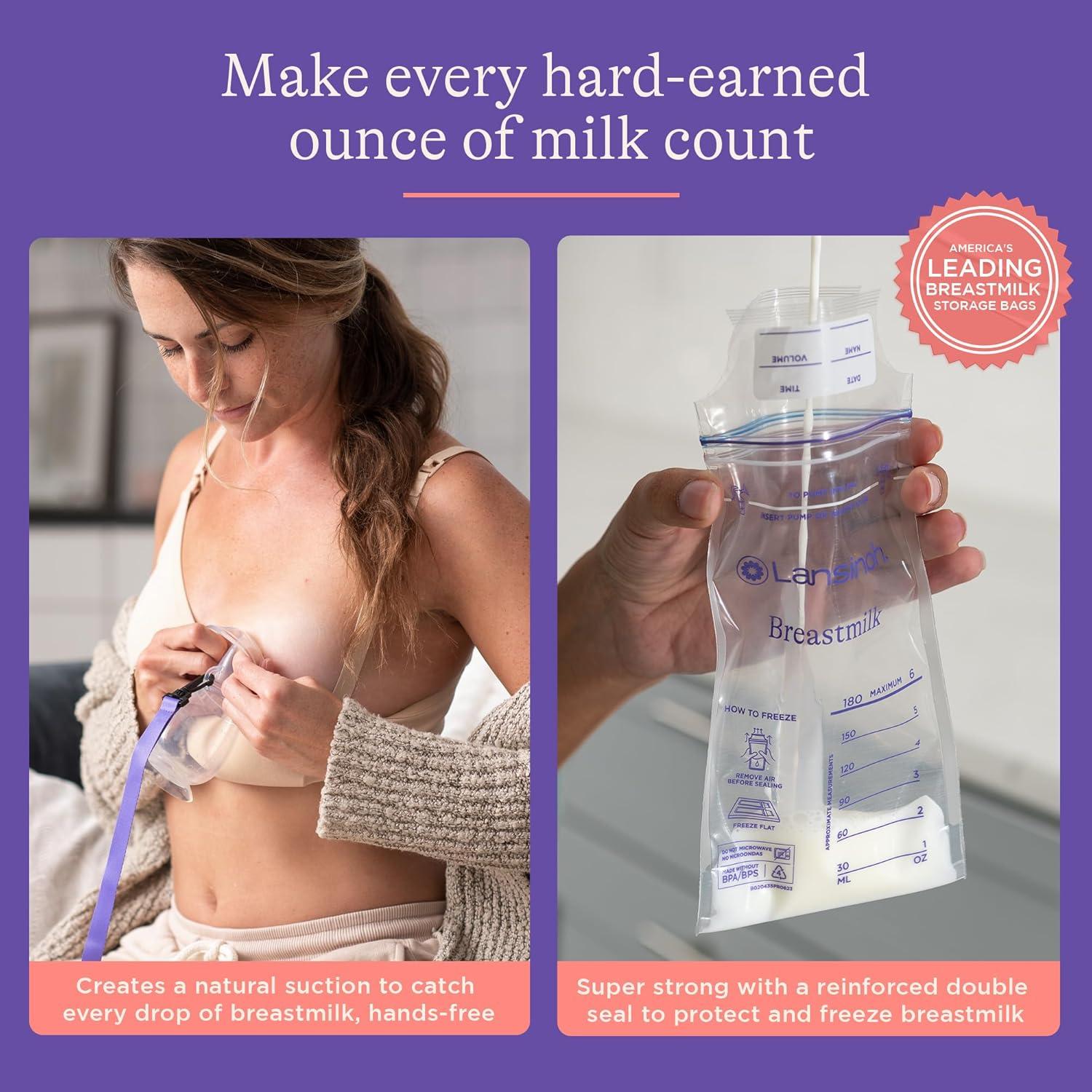 image:imageLansinoh Youve Got This Breastfeeding Essentials Kit for New Moms 77Piece Gift Set with Nursing Pads Breastmilk Storage Bags Nipple Cream Hot amp Cold Therapy Packs and Silicone Breast Pump77 Piece Set
