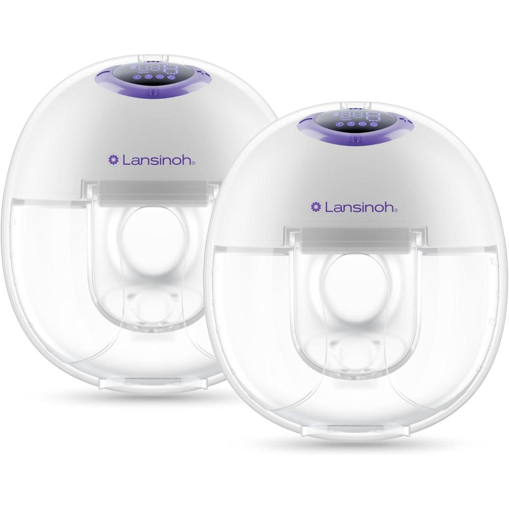 image:imageLansinoh DiscreetDuo Extra Pumping Set HandsFree Wearable Breast Pump Accessories Portable Replacement Kit with Milk Collection Cups Flanges Valves amp Bottles Pump Not IncludedDiscreetDuo Breast Pump
