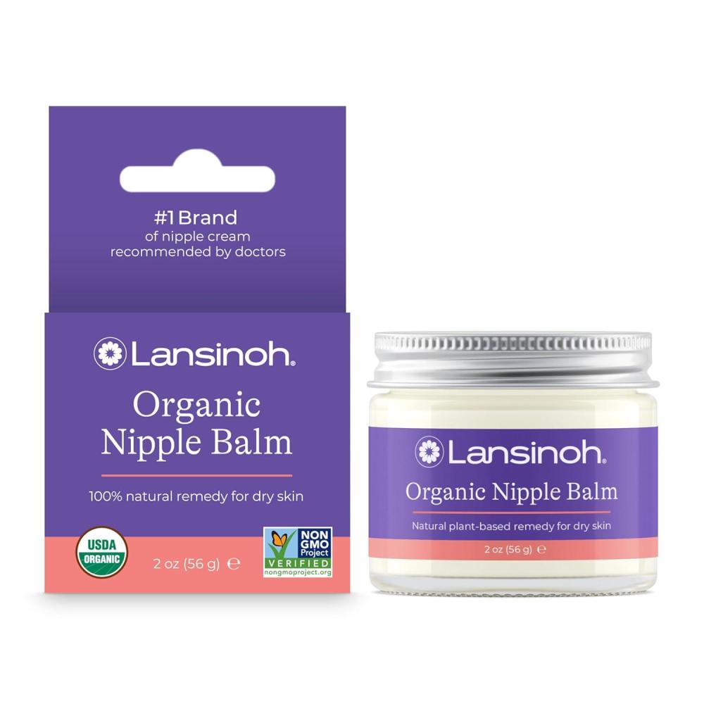 image:imageLansinoh Organic Nipple Butter Nipple Cream Safe for Breastfeeding Baby Postpartum Essentials for Mom 2 Ounces2 Ounce Pack of 1