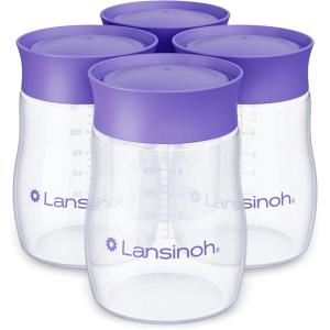 image:imageLansinoh Breastmilk Storage Bottles  4Pack 5oz BPA amp BPSFree  PumptoStorage Feeding Bottles  Compatible with Lansinoh Breast Pumps and Nipples4 Count Pack of 1