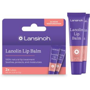 image:imageLansinoh Lanolin Lip Balm 2 Pack 025 oz Each UltraMoisturizing Lip Care with Natural Lanolin for Dry Chapped Lips