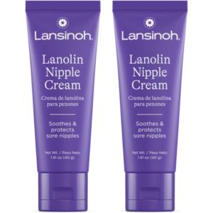 image:imageLansinoh Nipple Cream Safe for Breastfeeding Baby 100 Natural Nipple Butter Breastfeeding Essentials for Postpartum Moms 141 Ounces 2 Pack141 Ounce Pack of 2