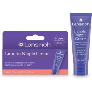 image:imageLansinoh Nipple Cream Safe for Breastfeeding Baby 100 Natural Nipple Butter Breastfeeding Essentials for Postpartum Moms 141 Ounces 2 Pack141 Ounce Pack of 1