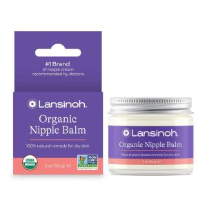 image:imageLansinoh Organic Nipple Butter Nipple Cream Safe for Breastfeeding Baby Postpartum Essentials for Mom 2 Ounces2 Ounce Pack of 1