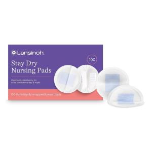 image:imageLansinoh Stay Dry Disposable Nursing Pads Soft and Super Absorbent Breast Pads Breastfeeding Essentials for Moms 200 Count100 Count