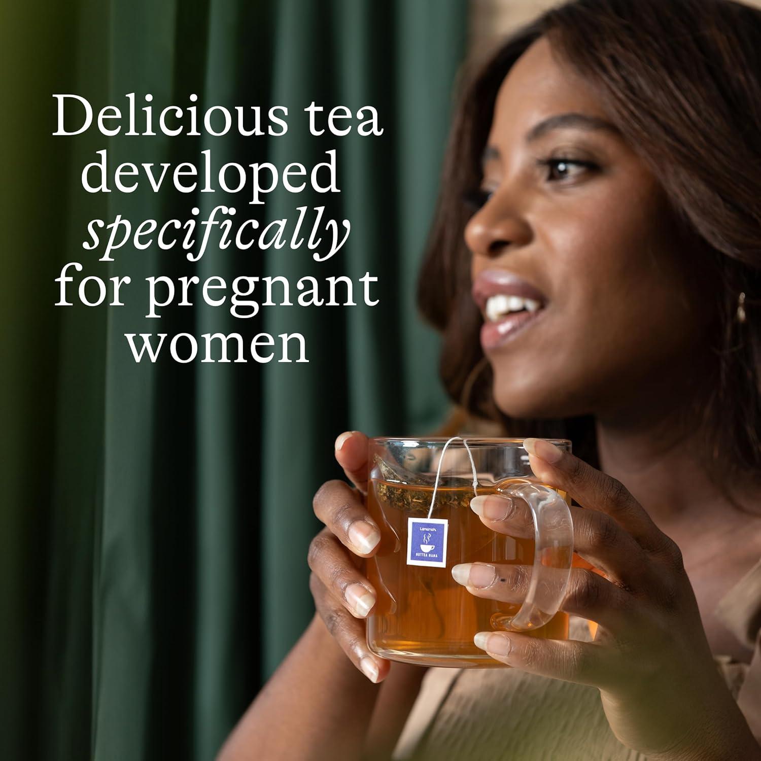 image:imageLansinoh HotTea Mama Morning Rescue Pregnancy Morning Sickness Relief Tea Lemon amp Ginger CaffeineFree SugarFree Essentials for Pregnant Women Includes 14 Tea SachetsMilks Up