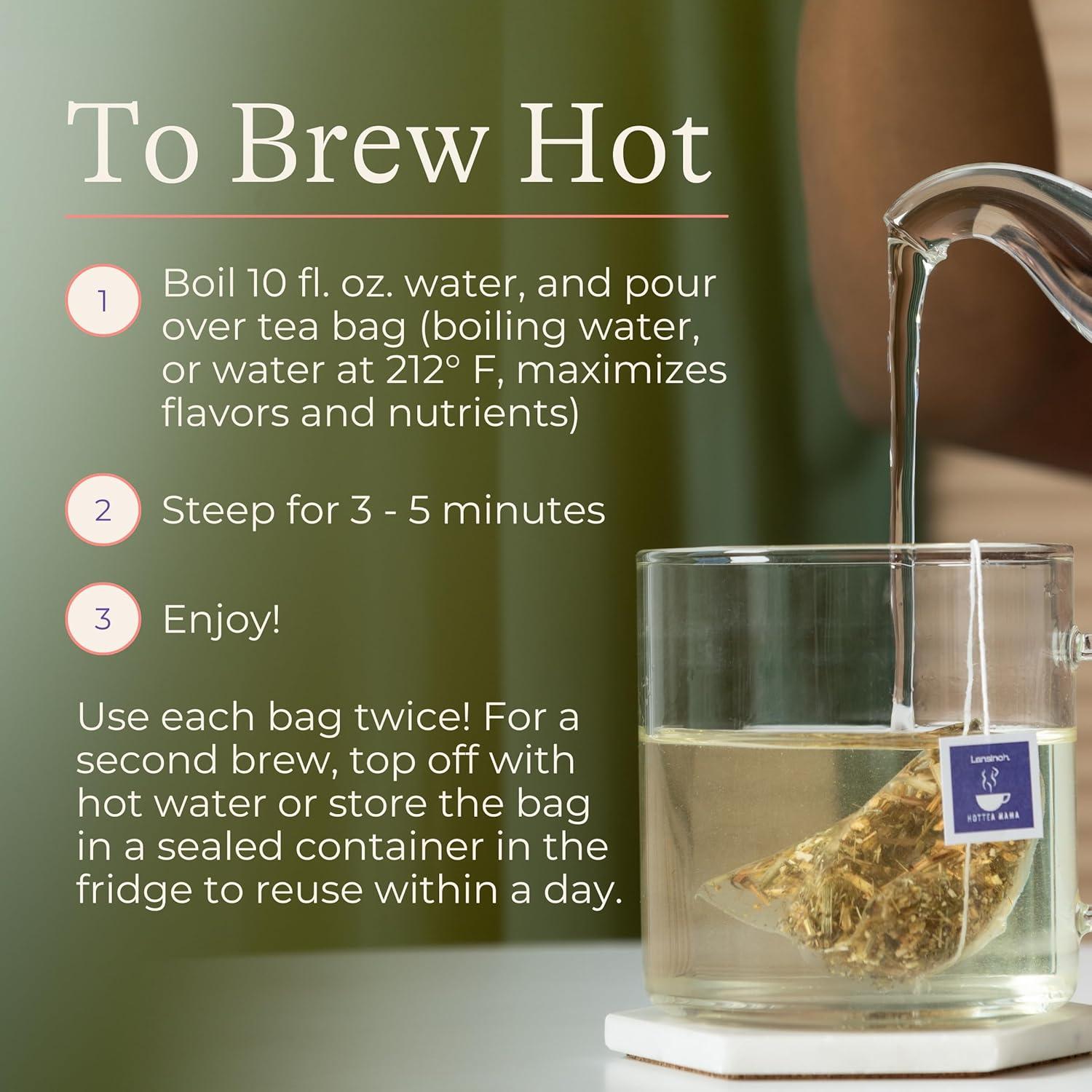 image:imageLansinoh HotTea Mama Morning Rescue Pregnancy Morning Sickness Relief Tea Lemon amp Ginger CaffeineFree SugarFree Essentials for Pregnant Women Includes 14 Tea SachetsFinal Push