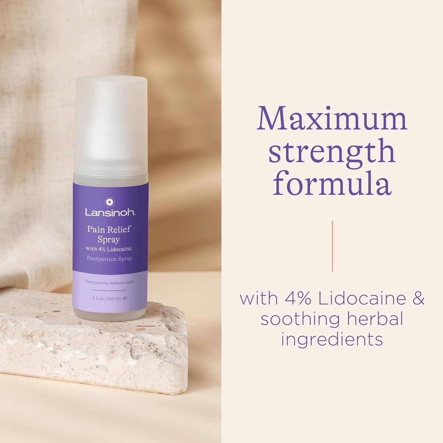 image:imageLansinoh 4 Lidocaine Perineal Spray Pain Relief for Postpartum Care 35 Ounces