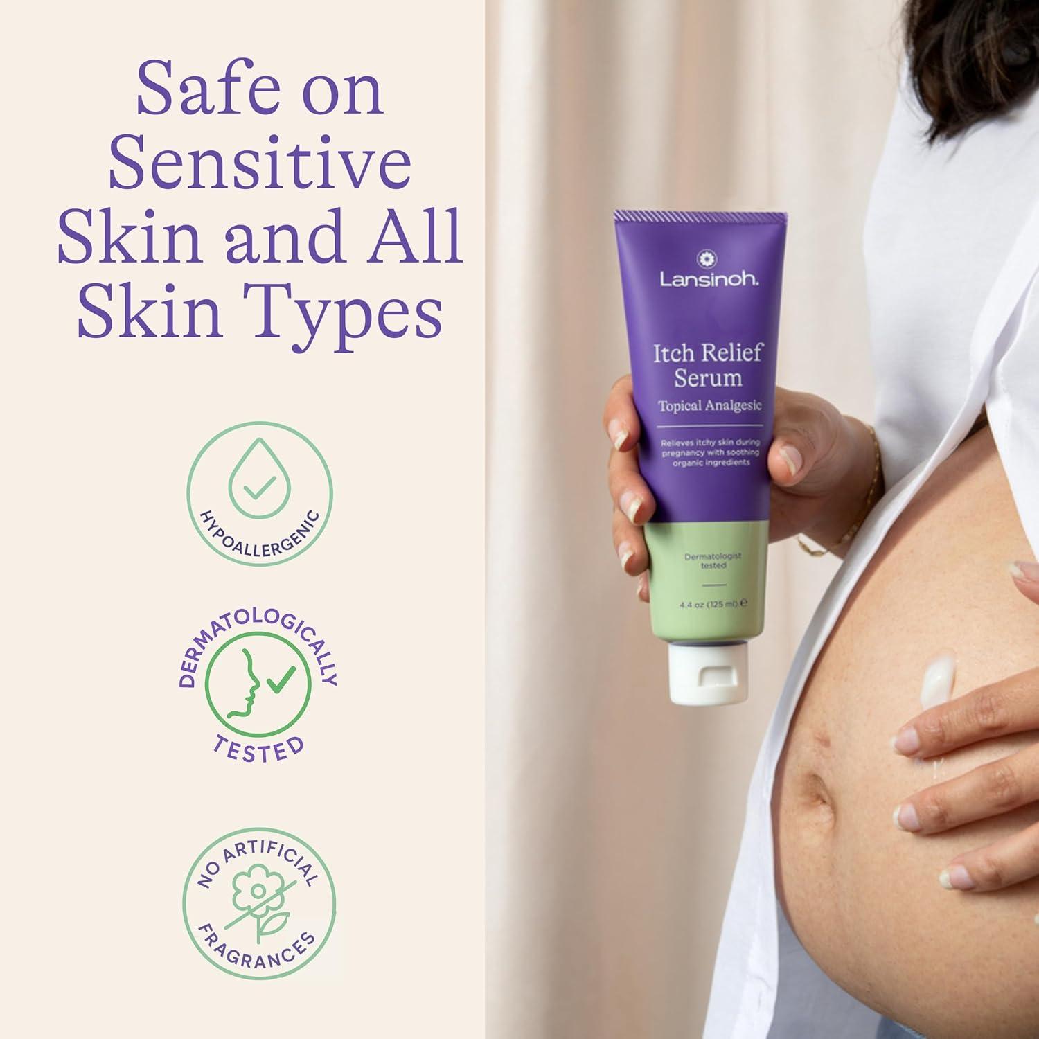 image:imageLansinoh AntiItch Serum for Pregnant Moms Itchy Skin Care Cream for Pregnancy Prenatal amp Postnatal Skin Care Safe for First Trimester Pregnancy Essentials 44 Ounces