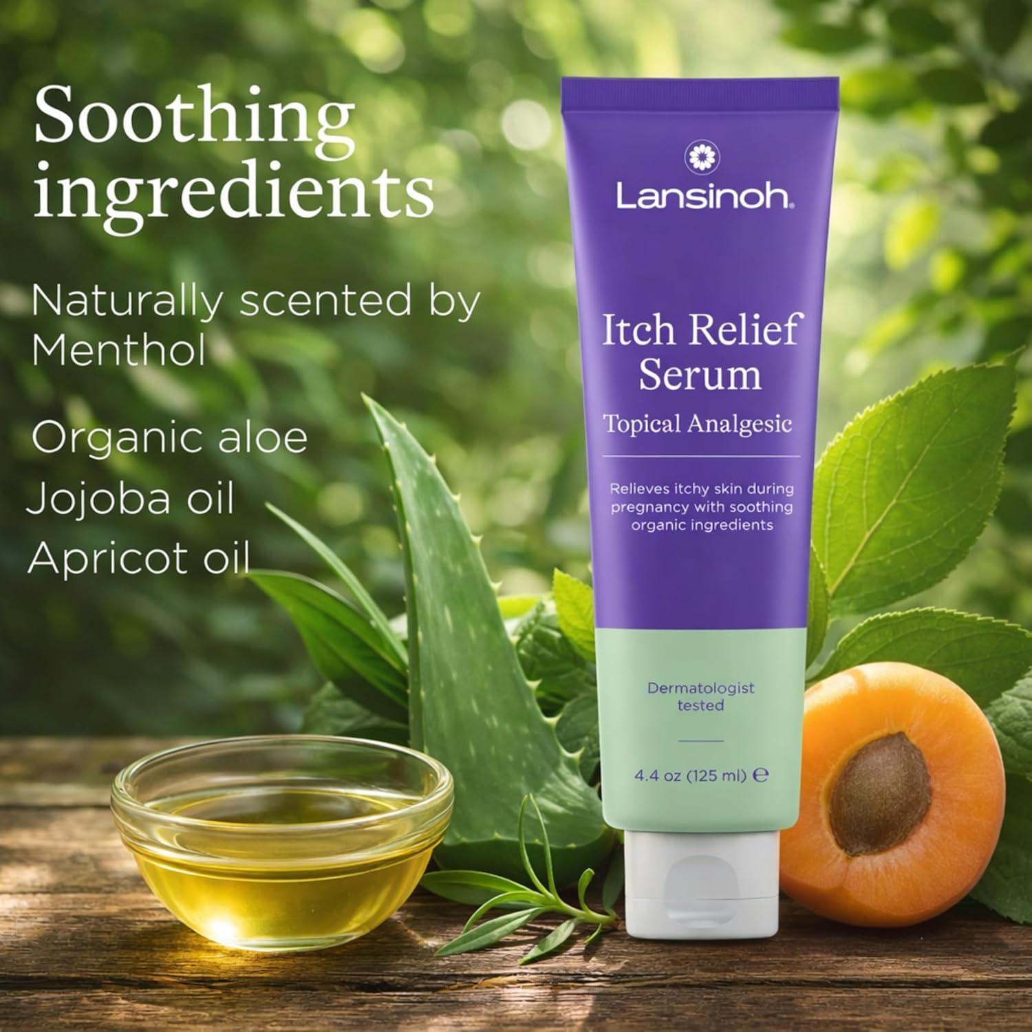 image:imageLansinoh AntiItch Serum for Pregnant Moms Itchy Skin Care Cream for Pregnancy Prenatal amp Postnatal Skin Care Safe for First Trimester Pregnancy Essentials 44 Ounces
