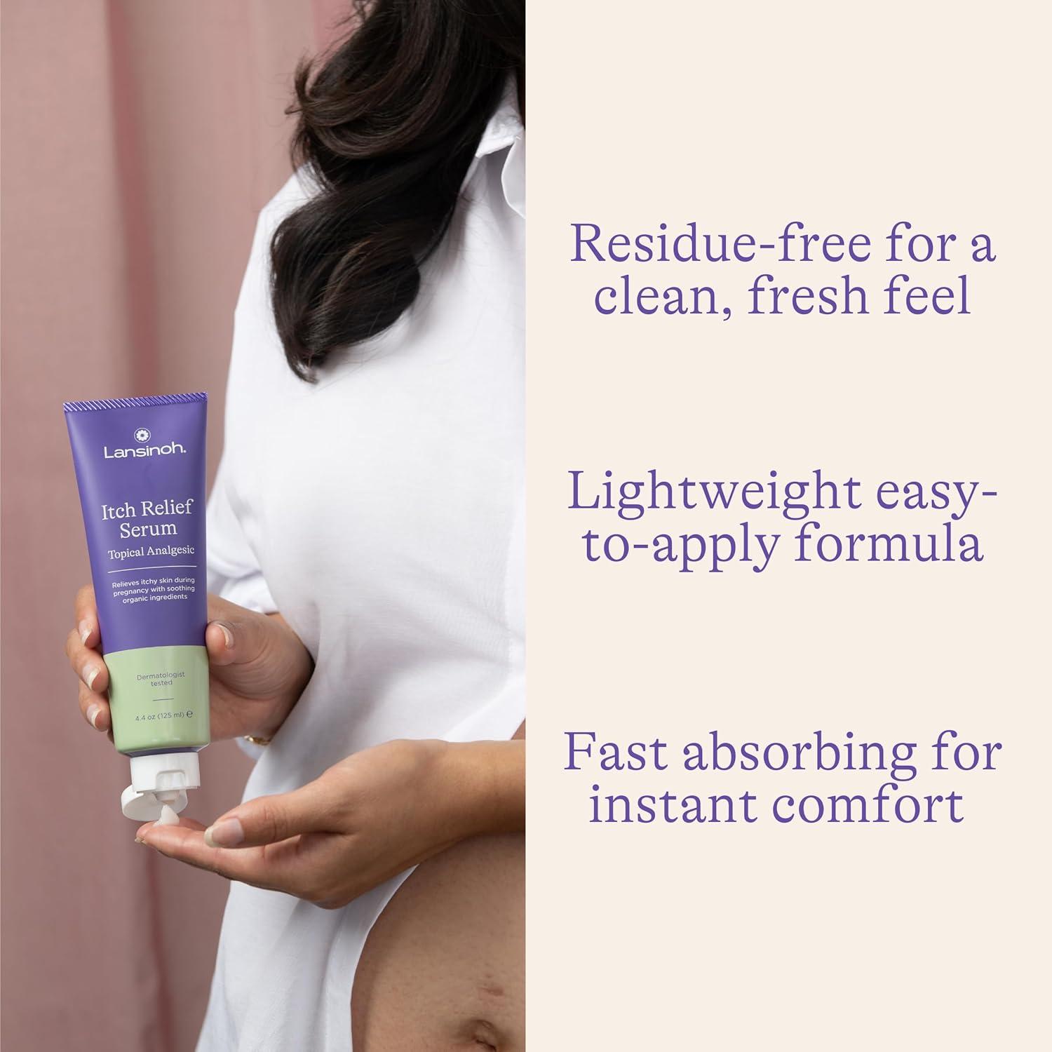 image:imageLansinoh AntiItch Serum for Pregnant Moms Itchy Skin Care Cream for Pregnancy Prenatal amp Postnatal Skin Care Safe for First Trimester Pregnancy Essentials 44 Ounces