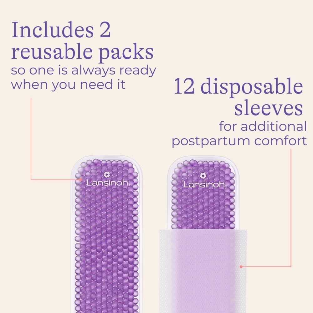 image:imageLansinoh Hot amp Cold Postpartum Therapy Packs Disposable Sleeve Refill 24 CountHot and Cold Pads