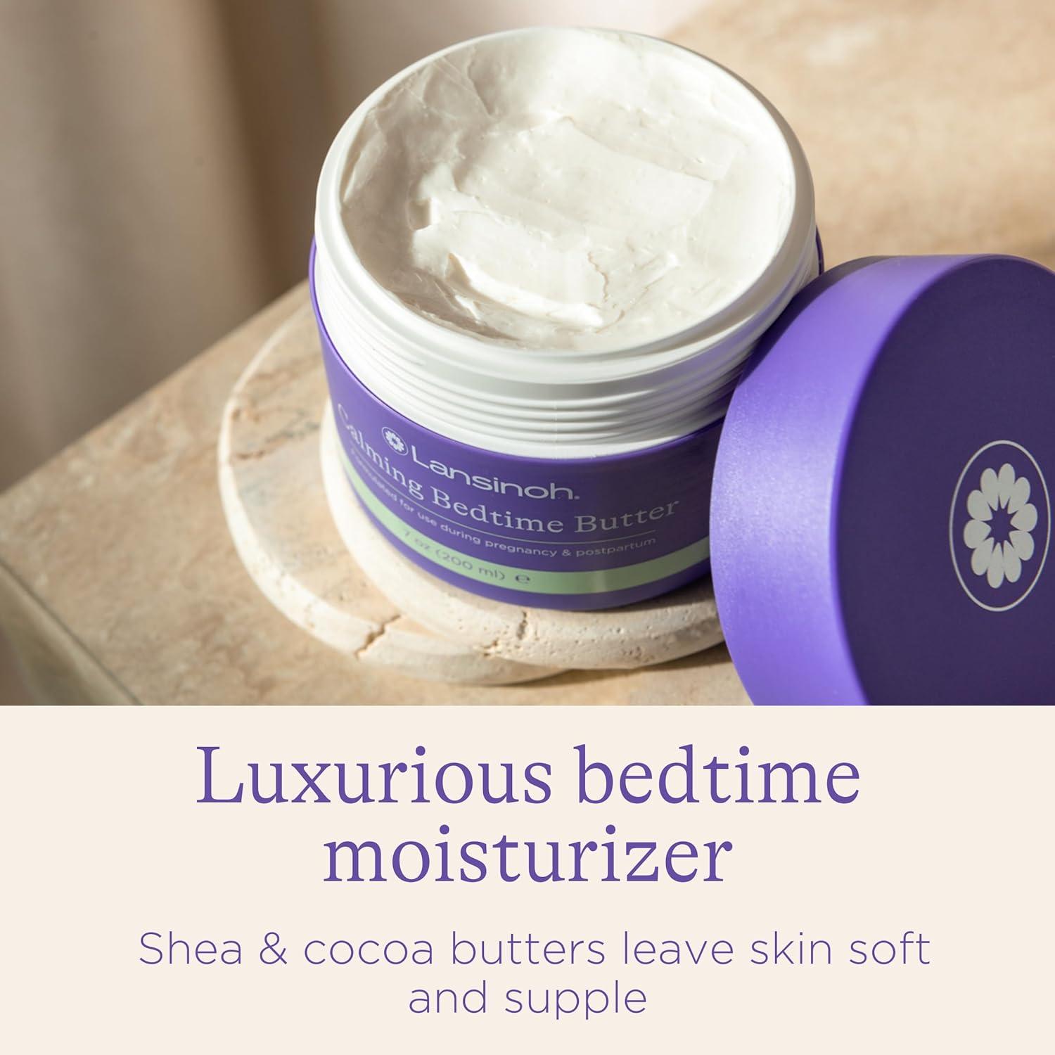 image:imageLansinoh Magnesium Bedtime Butter Body Lotion for Pregnant Moms Calm Magnesium Lotion for Aching Muscles Lotion for Women amp Soothing Massage Promote Relaxation Help Ease Cramps 7 oz