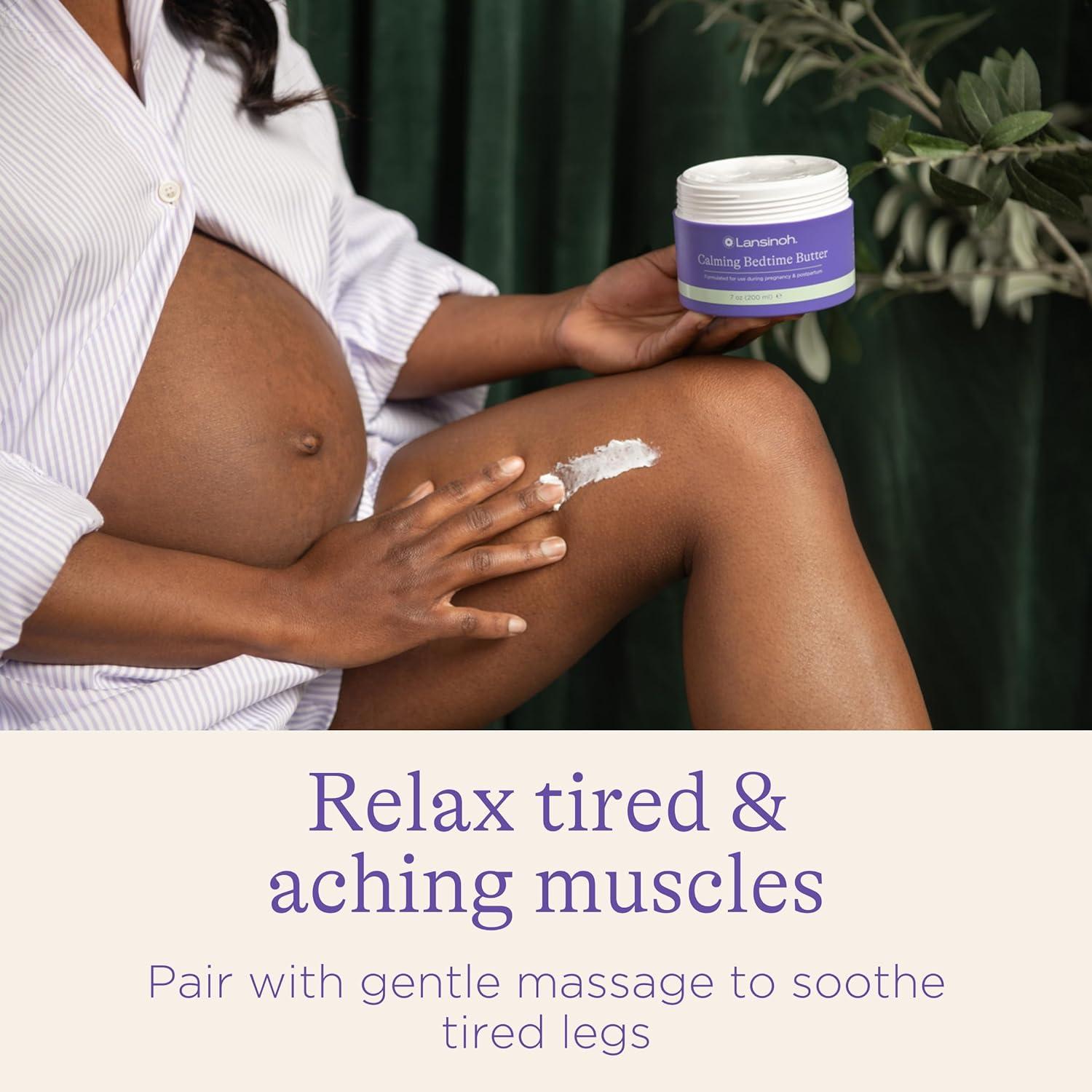 image:imageLansinoh Magnesium Bedtime Butter Body Lotion for Pregnant Moms Calm Magnesium Lotion for Aching Muscles Lotion for Women amp Soothing Massage Promote Relaxation Help Ease Cramps 7 oz