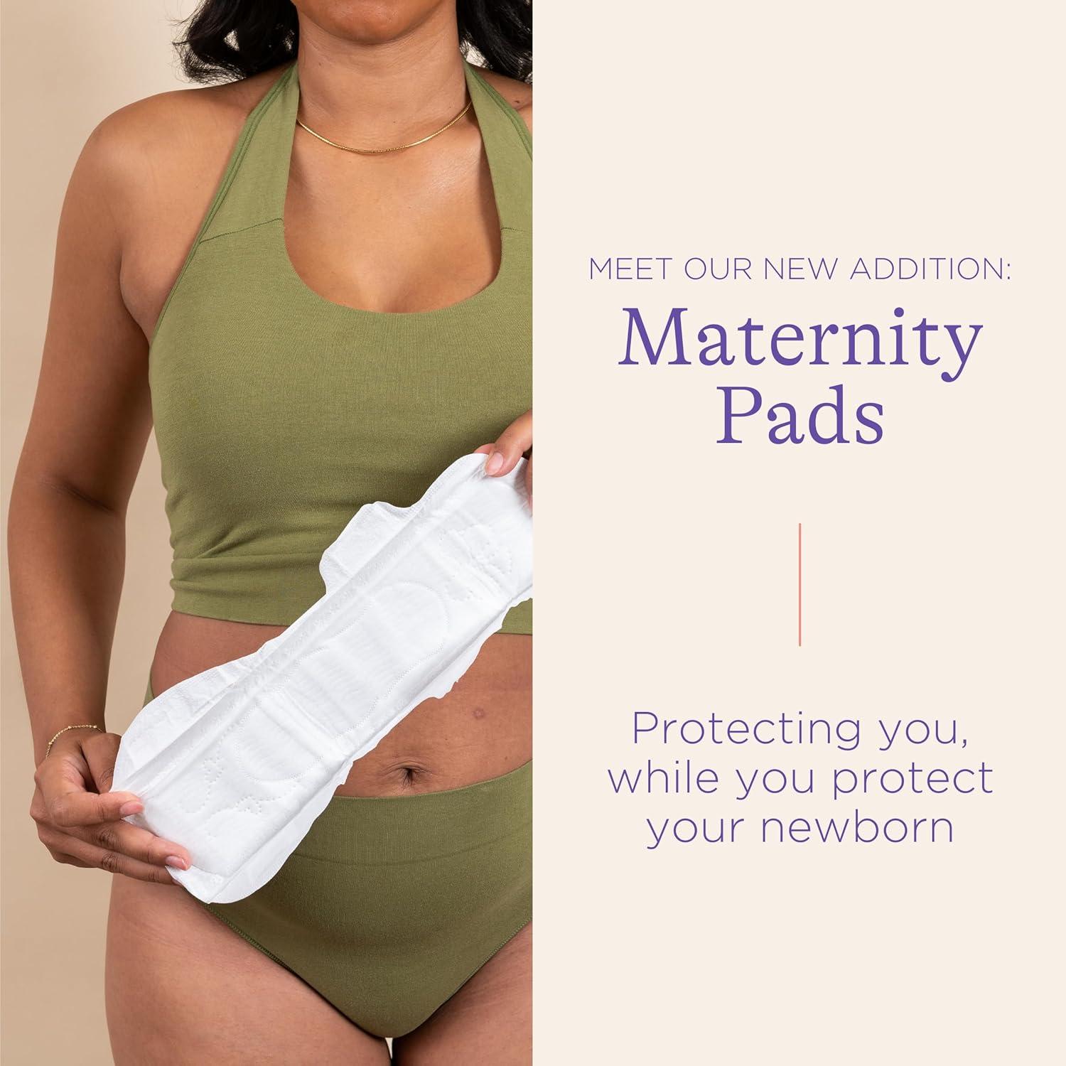image:imageLansinoh Postpartum Maxi Pads Bundle 40 Count Heavy Absorbency Overnight Pads with Wings Includes 2 Sizes for Extra Protection Postpartum Essentials40 Count