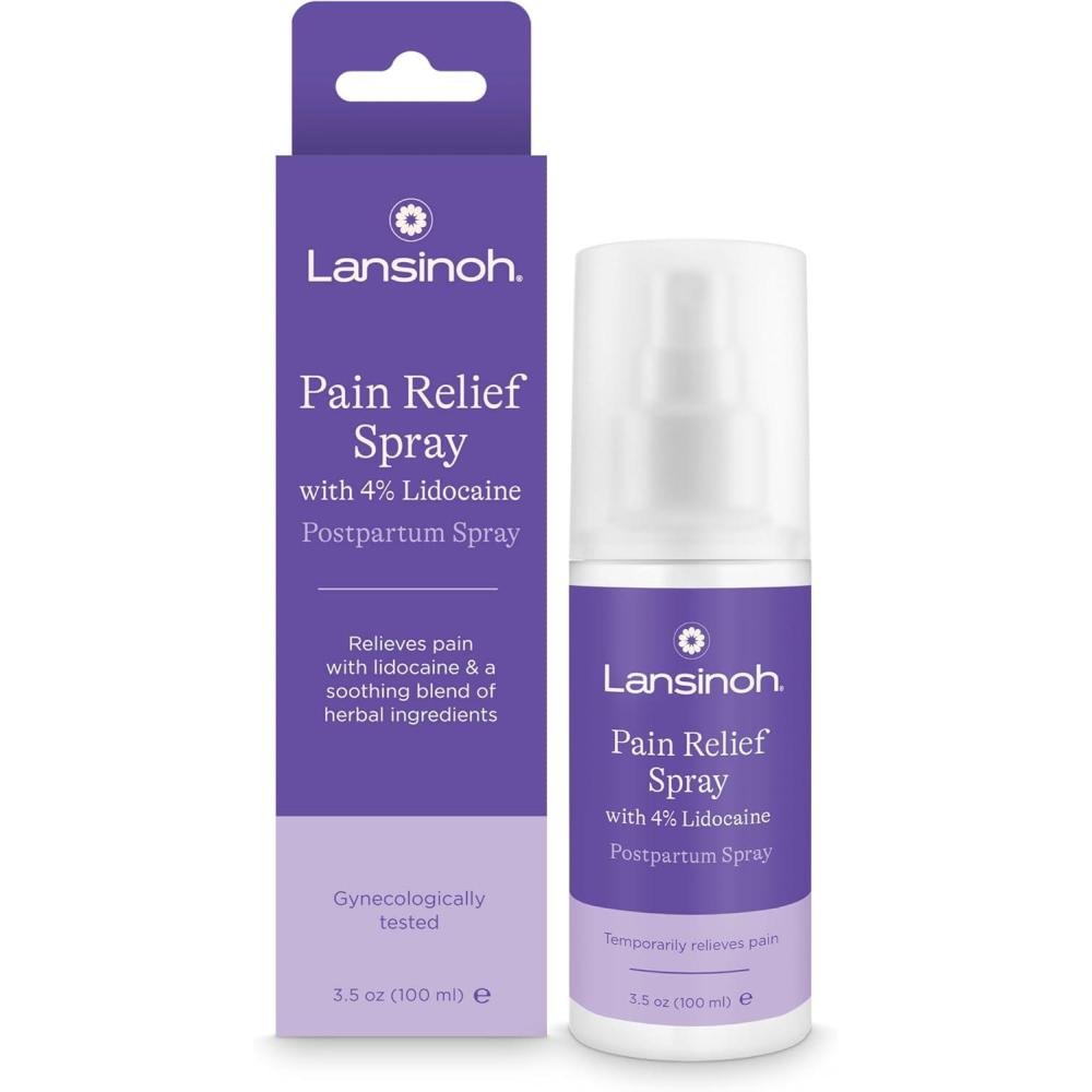 image:imageLansinoh 4 Lidocaine Perineal Spray Pain Relief for Postpartum Care 35 Ounces