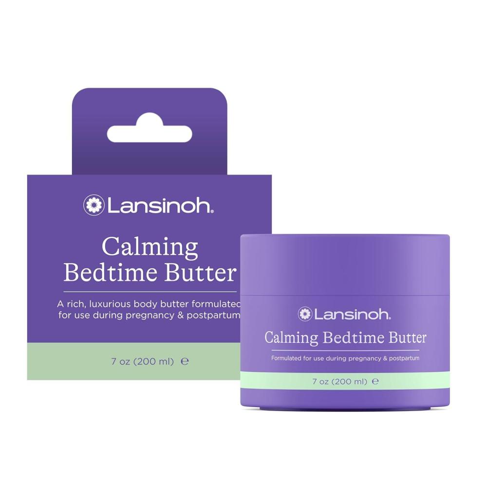 image:imageLansinoh Magnesium Bedtime Butter Body Lotion for Pregnant Moms Calm Magnesium Lotion for Aching Muscles Lotion for Women amp Soothing Massage Promote Relaxation Help Ease Cramps 7 oz