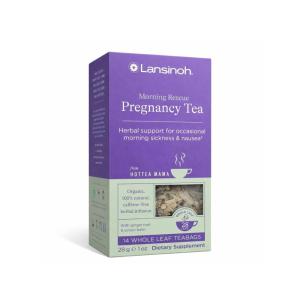 image:imageLansinoh  HotTea Mama Morning Rescue Pregnancy Morning Sickness Relief Tea Lemon amp Ginger CaffeineFree SugarFree Essentials for Pregnant Women Includes 14 Tea SachetsMorning Rescue