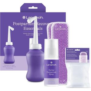 image:imageLansinoh Bounce Back Postpartum Bundle 16Piece Gift Set with Peri Bottle Herbal Perineal Spray Reusable Perineal Ice Packs and Sleeves Postpartum Essentials for New MomsPostpartum Essentials Recovery Bundle