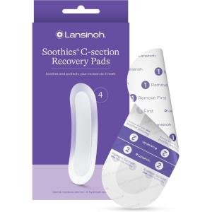 image:imageLansinoh C Section Recovery Must Haves Pads Postpartum Essentials for Scar Care 4 Sterilized Pads Provide Cooling Relief Pregnancy Hospital Bag Essentials Ideal for Baby Registry