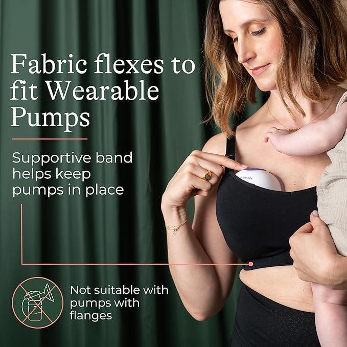 image:imageLansinoh Kindred Bravely Nursing Bra for Breastfeeding Comfortable amp Supportive Sizes Fit from 28B 44IBlack