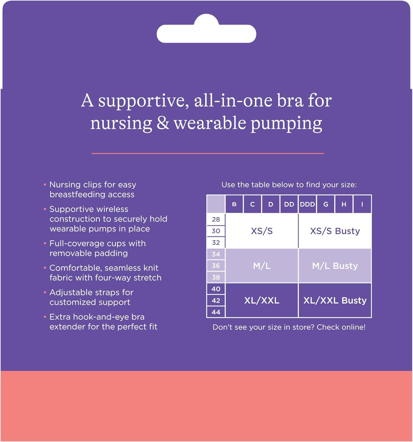 image:imageLansinoh Kindred Bravely Nursing Bra for Breastfeeding Comfortable amp Supportive Sizes Fit from 28B 44IBlack