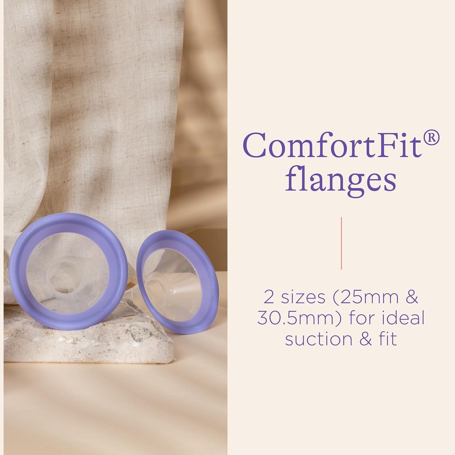 image:imageLansinoh Manual Breast Pump Breast Feeding Hand Pump with Comfortable Flange Includes 5oz Baby Bottle with Slow Flow Nipple Breastfeeding Essentials10 Piece Set