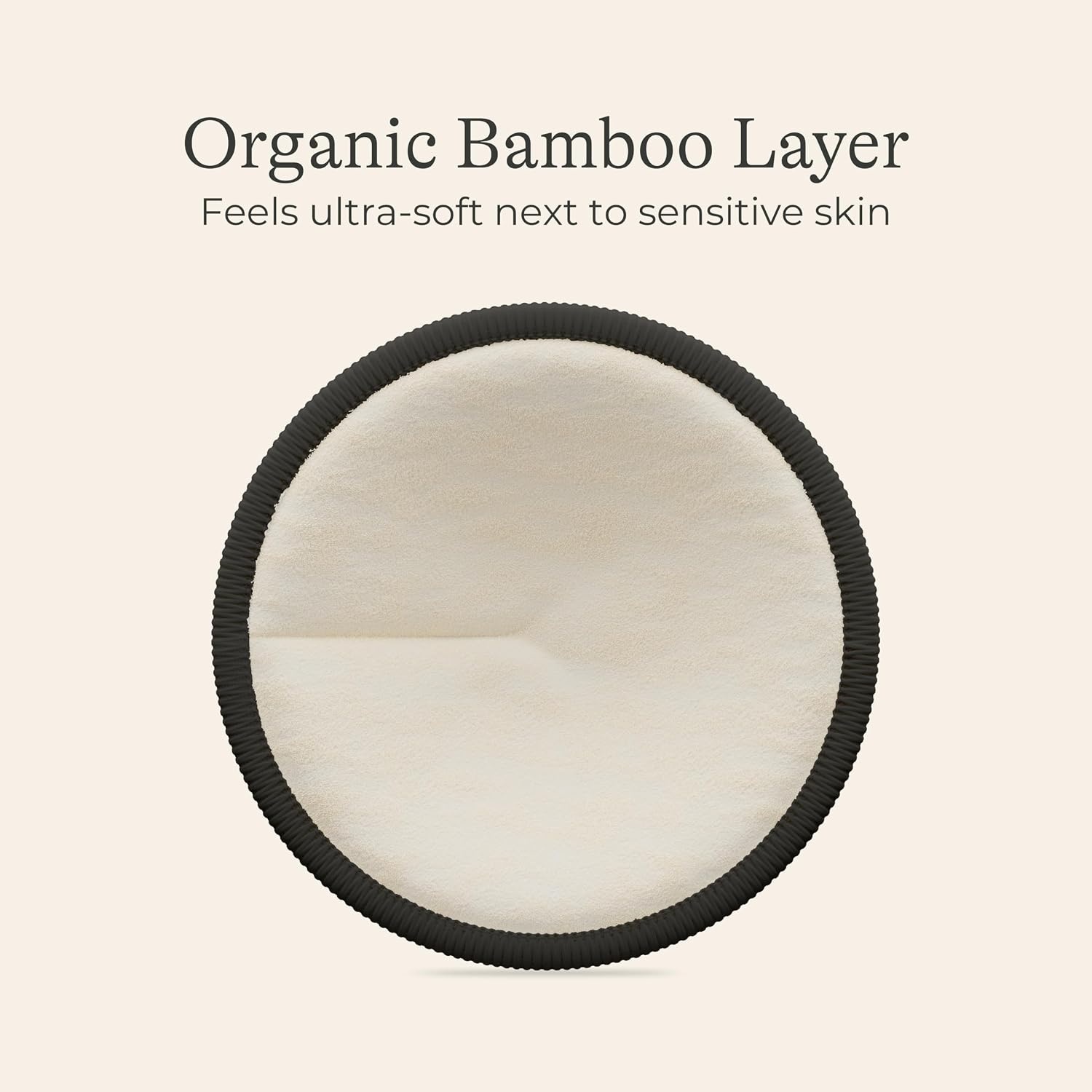 image:imageLansinoh Washable Nursing Pads Black Made with Organic Bamboo Viscose Reusable Breast Pads for Breastfeeding Includes Wash Bag 10 CountBlack