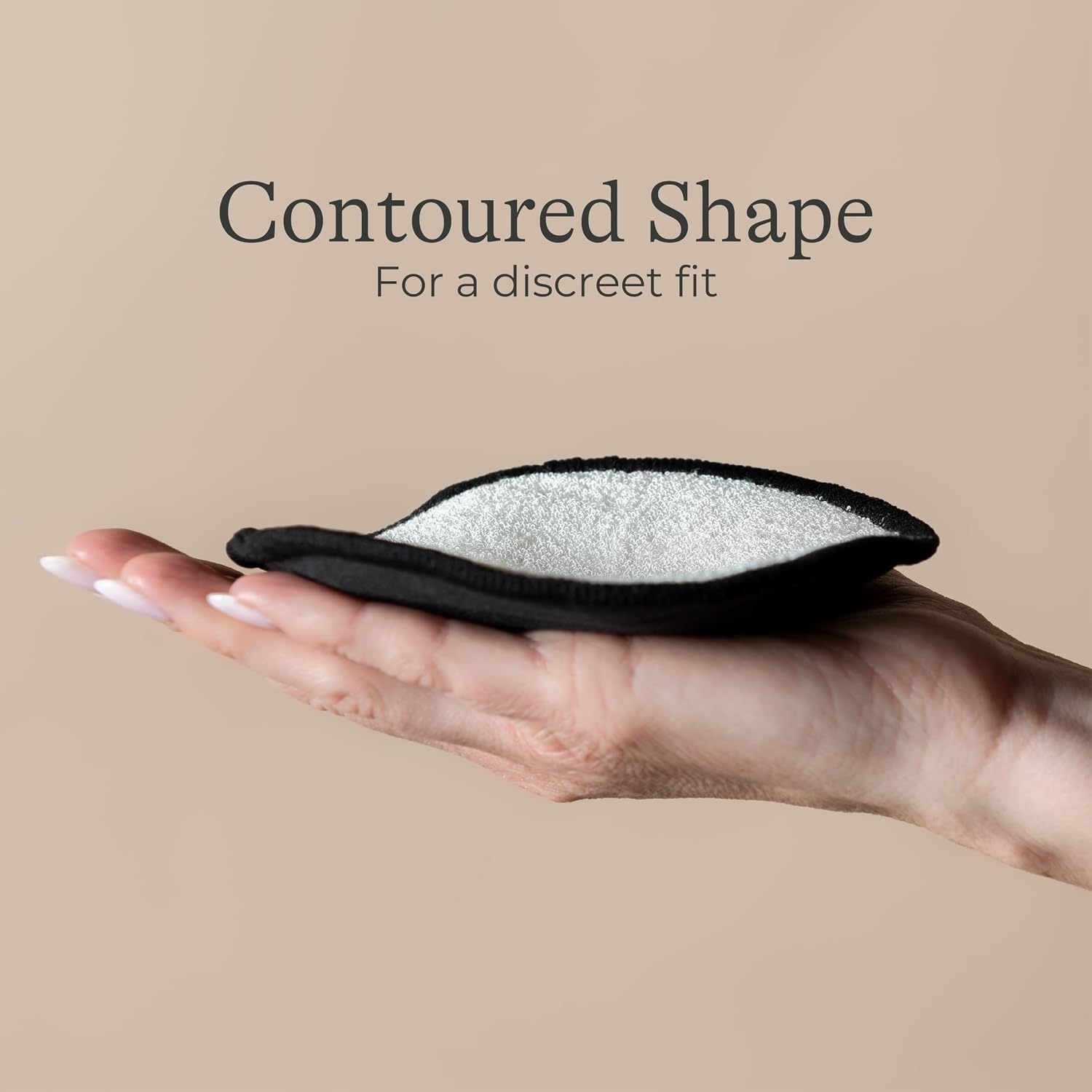 image:imageLansinoh Washable Nursing Pads Black Made with Organic Bamboo Viscose Reusable Breast Pads for Breastfeeding Includes Wash Bag 10 CountBlack